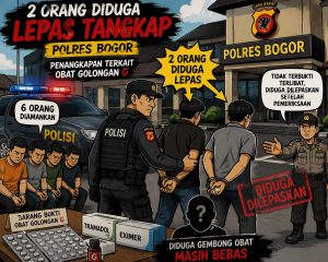 Enam Orang  Diamankan, Dua Diduga Dilepas dalam Perkara Obat Keras di Parung Panjang

BOGOR – Penanganan dugaan perkara obat keras tertentu di Kecamatan Parung Panjang, Kabupaten Bogor, menjadi perhatian setelah beredar informasi bahwa sebanyak enam orang diduga diamankan dalam penindakan yang dilakukan aparat kepolisian.

Dari informasi yang dihimpun, dua orang di antaranya diduga kemudian dilepaskan setelah menjalani proses pemeriksaan lebih lanjut di Polres Bogor.

Ketua Asosiasi Keluarga Pers Indonesia (AKPERSI) DPC Kabupaten Bogor, Ade Suhanda, C.BJ., C.ILJ., kemudian melakukan konfirmasi kepada penyidik Satresnarkoba Polres Bogor bernama Krisna melalui pesan WhatsApp.

Dalam konfirmasi tersebut, Ade Suhanda menanyakan informasi mengenai dugaan enam orang yang diamankan dan dua orang yang diduga dilepaskan.

«“Assalamu’alaikum Pak, salam kenal. Saya Ade Suhanda. Mau menanyakan terkait penangkapan obat di Parung Panjang. Enam orang diamankan, dua orang dilepas. Izin arahan, Pak.”»

Konfirmasi tersebut dilakukan untuk memperoleh kejelasan mengenai proses pemeriksaan serta alasan dua orang yang sebelumnya diduga diamankan kemudian diduga dilepaskan.

Sebelumnya, berdasarkan informasi yang diterima, aparat Polsek Parung Panjang diduga melakukan penindakan di sebuah kontrakan di kawasan Jalan Duku, Kecamatan Parung Panjang.

Dalam penindakan tersebut, sejumlah orang diduga diamankan untuk menjalani pemeriksaan lebih lanjut. Dari lokasi, aparat juga diduga menemukan sejumlah obat yang diduga termasuk obat keras tertentu, telepon seluler, serta uang tunai.

Informasi yang beredar menyebutkan bahwa perkara tersebut kemudian ditangani lebih lanjut oleh Satresnarkoba Polres Bogor.

Dalam proses pemeriksaan, dua orang diduga dilepaskan. Namun, hingga berita ini disusun, alasan dan dasar pemeriksaan yang menjadi pertimbangan pelepasan tersebut masih menjadi perhatian.

Ketua AKPERSI DPC Kabupaten Bogor, Ade Suhanda, mengatakan bahwa konfirmasi dilakukan sebagai bagian dari upaya memperoleh informasi yang berimbang sebelum pemberitaan dipublikasikan kepada masyarakat.

“Kami hanya meminta klarifikasi dan penjelasan agar informasi yang disampaikan kepada masyarakat tidak menimbulkan asumsi. Kami tetap menghormati proses hukum dan asas praduga tak bersalah,” ujarnya.

AKPERSI DPC Kabupaten Bogor berharap pihak Polres Bogor dapat memberikan penjelasan terkait penanganan perkara tersebut, khususnya mengenai status dan dasar dilepaskannya dua orang yang sebelumnya diduga diamankan.

Redaksi menegaskan bahwa seluruh informasi dalam pemberitaan ini masih bersifat dugaan dan memerlukan konfirmasi lebih lanjut dari pihak berwenang.

Redaksi juga membuka ruang hak jawab dan klarifikasi bagi Polres Bogor maupun pihak-pihak yang disebut dalam pemberitaan.