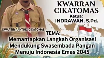 HUT PRAMUKA KE-65, KWARRAN CIKATOMAS TEGUHKAN KOMITMEN DUKUNG SWASEMBADA PANGAN MENUJU INDONESIA EMAS 2045